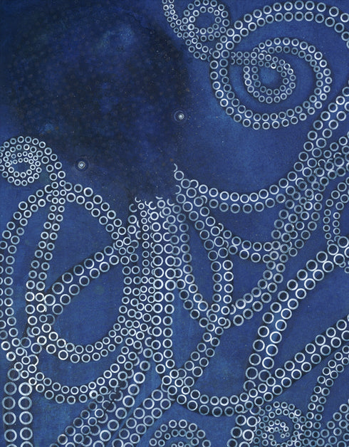 KRACKEN | framed giclee on canvas print