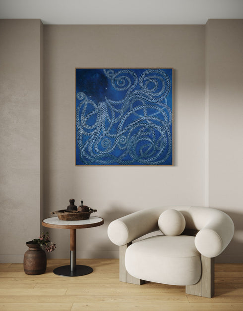 KRACKEN | framed giclee on canvas print
