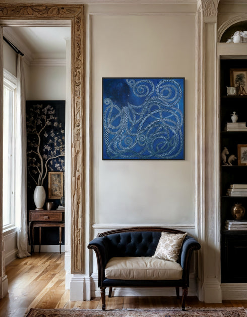 KRACKEN | framed giclee on canvas print