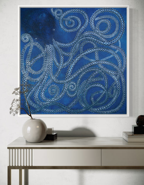 KRACKEN | framed giclee on canvas print