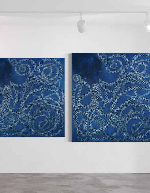 KRACKEN | framed giclee on canvas print