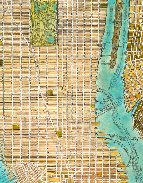 MANHATTAN MAP | limited edition print
