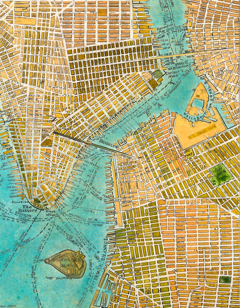 MANHATTAN MAP | limited edition print