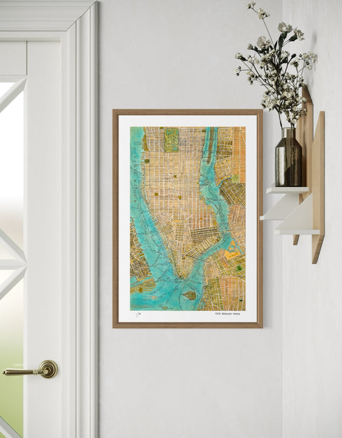 MANHATTAN MAP | limited edition print