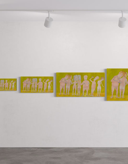 NAKED PEOPLE DOING DRUGS | framed giclee on canvas print