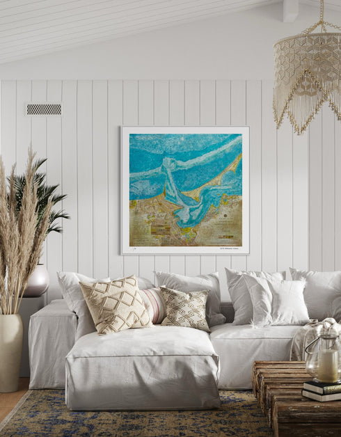 NANTUCKET HARBOR NAUTICAL CHART | limited edition print