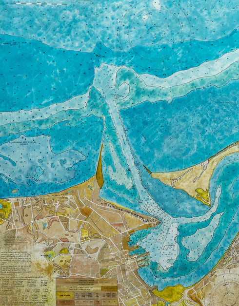 NANTUCKET HARBOR NAUTICAL CHART | limited edition print