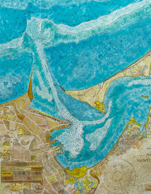 NANTUCKET HARBOR NAUTICAL CHART | limited edition print