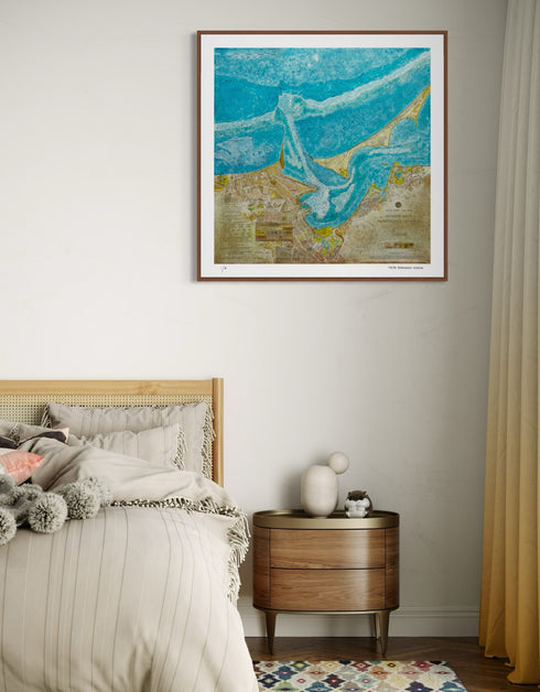 NANTUCKET HARBOR NAUTICAL CHART | limited edition print