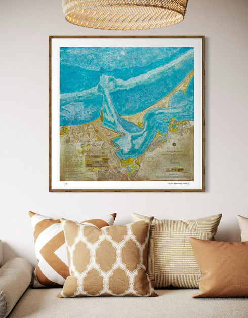 NANTUCKET HARBOR NAUTICAL CHART | limited edition print
