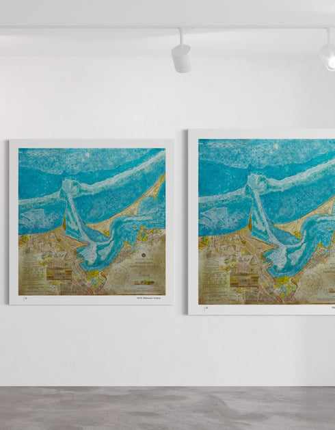 NANTUCKET HARBOR NAUTICAL CHART | limited edition print