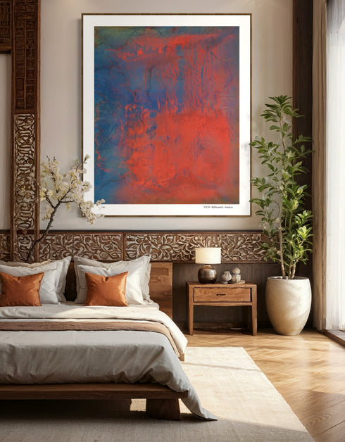 Opus is a Limited Edition Print by Seth B. Minkin, with majestic colors and textures, reflecting a powerful and harmonious composition.