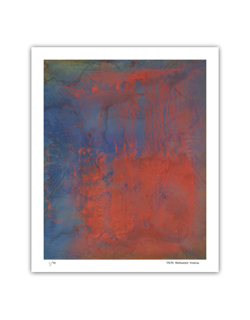 Opus is a Limited Edition Print by Seth B. Minkin, with majestic colors and textures, reflecting a powerful and harmonious composition.