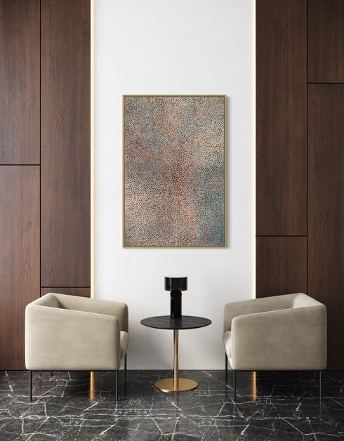 PENNIES | framed giclee on canvas print