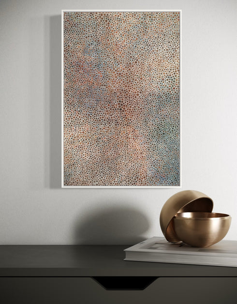 PENNIES | framed giclee on canvas print