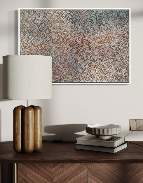 PENNIES | framed giclee on canvas print
