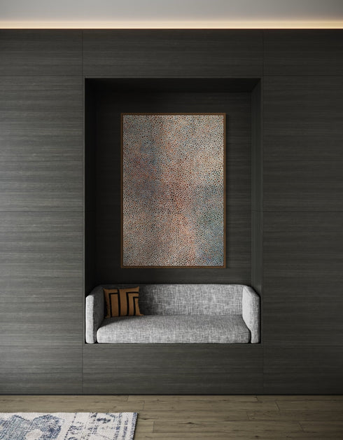 PENNIES | framed giclee on canvas print