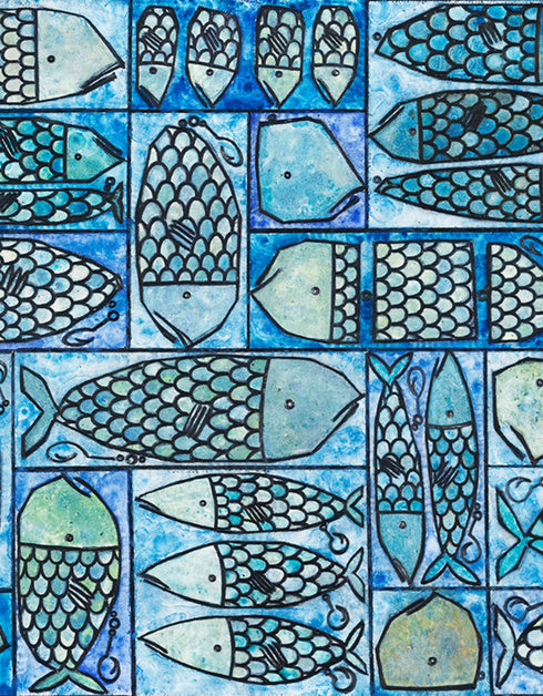 SARDINE TACKLE BOX | framed giclee on canvas print