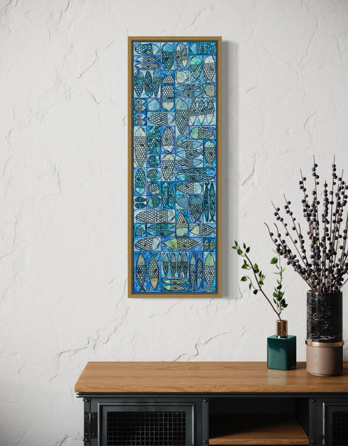 SARDINE TACKLE BOX | framed giclee on canvas print