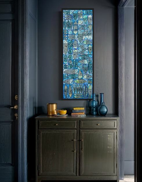 SARDINE TACKLE BOX | framed giclee on canvas print