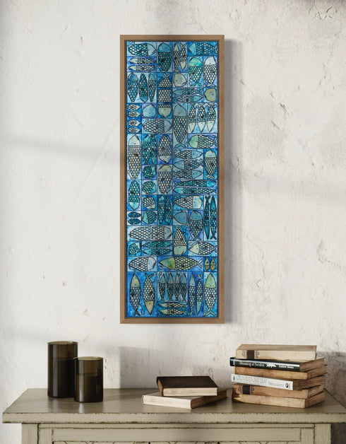 SARDINE TACKLE BOX | framed giclee on canvas print