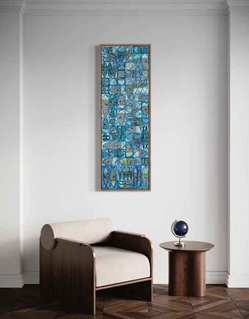 SARDINE TACKLE BOX | framed giclee on canvas print