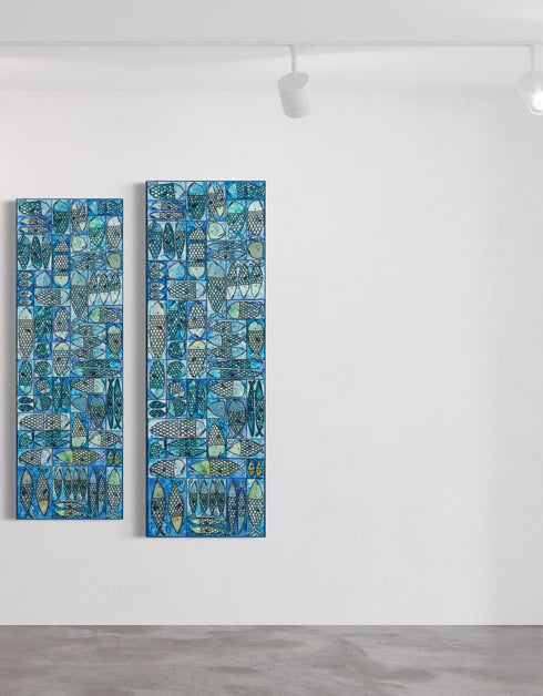 SARDINE TACKLE BOX | framed giclee on canvas print