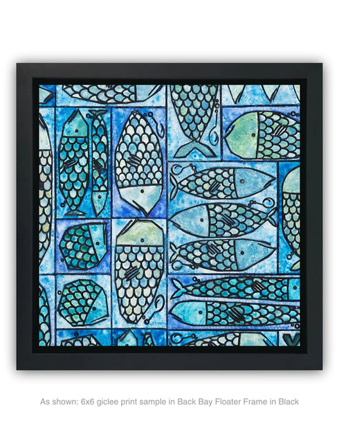 SARDINE TACKLE BOX | framed giclee on canvas print