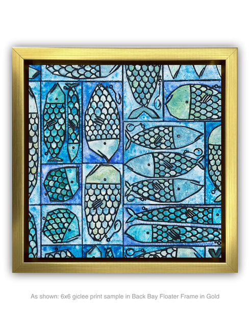 SARDINE TACKLE BOX | framed giclee on canvas print