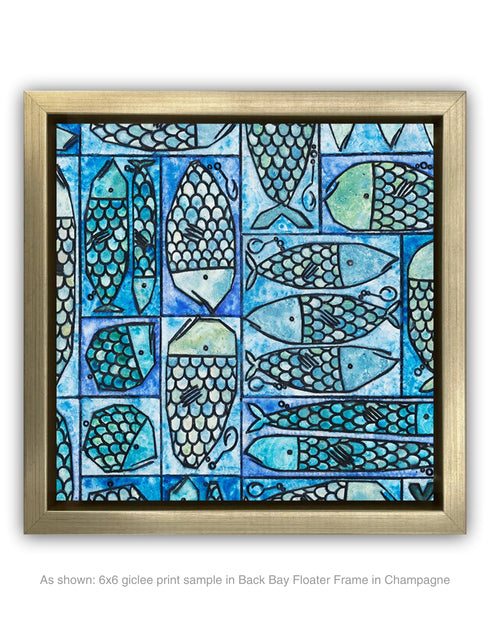 SARDINE TACKLE BOX | framed giclee on canvas print