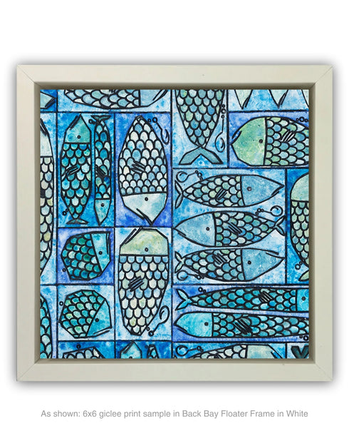 SARDINE TACKLE BOX | framed giclee on canvas print