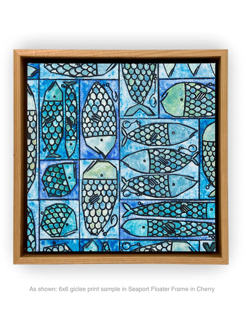 SARDINE TACKLE BOX | framed giclee on canvas print