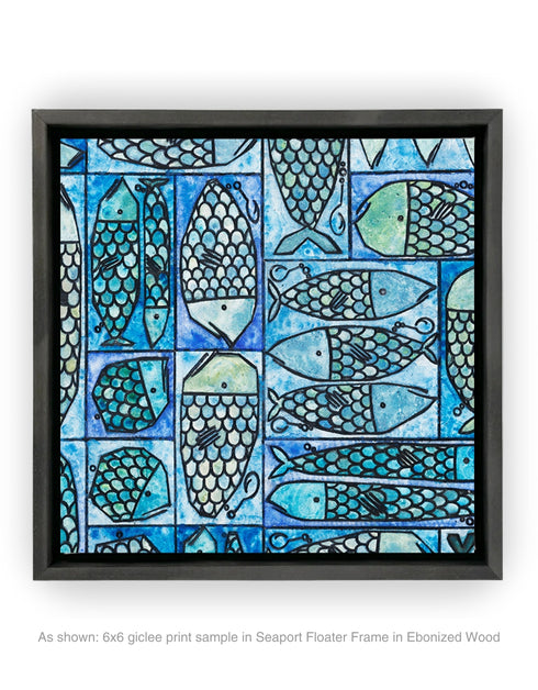 SARDINE TACKLE BOX | framed giclee on canvas print