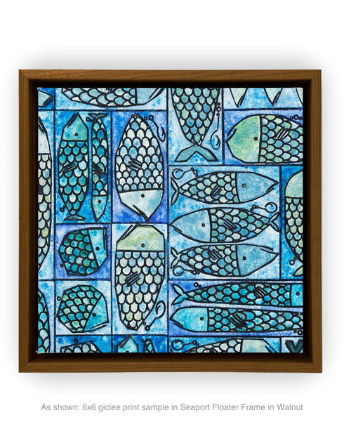 SARDINE TACKLE BOX | framed giclee on canvas print