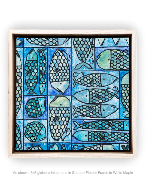 SARDINE TACKLE BOX | framed giclee on canvas print