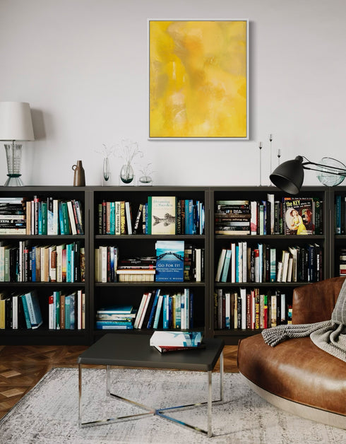 SCREAMING YELLOW ZONKER | framed giclee on canvas print