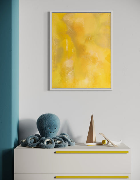 SCREAMING YELLOW ZONKER | framed giclee on canvas print