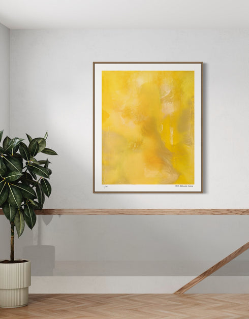Screaming Yellow Zonker is a Limited Edition Print by Seth B. Minkin, with bold yellow tones and dynamic brushstrokes, capturing an exciting and energetic design.