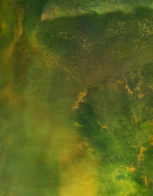 Substrata is a Limited Edition Print by Seth B. Minkin, with rich browns, ochres, and metallic highlights, capturing the earth's layered textures and natural beauty.