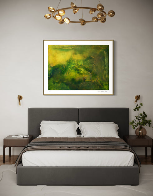 Substrata is a Limited Edition Print by Seth B. Minkin, with rich browns, ochres, and metallic highlights, capturing the earth's layered textures and natural beauty.