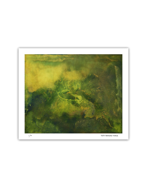 Substrata is a Limited Edition Print by Seth B. Minkin, with rich browns, ochres, and metallic highlights, capturing the earth's layered textures and natural beauty.