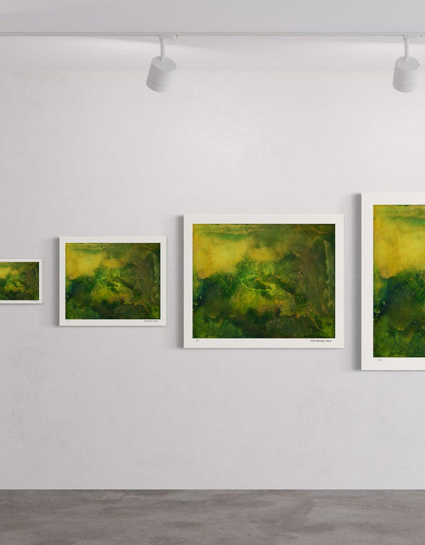 Substrata is a Limited Edition Print by Seth B. Minkin, with rich browns, ochres, and metallic highlights, capturing the earth's layered textures and natural beauty.