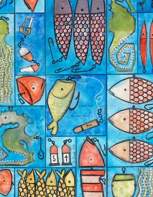 TACKLE BOX | framed giclee on canvas print