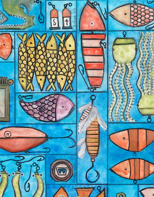 TACKLE BOX | framed giclee on canvas print