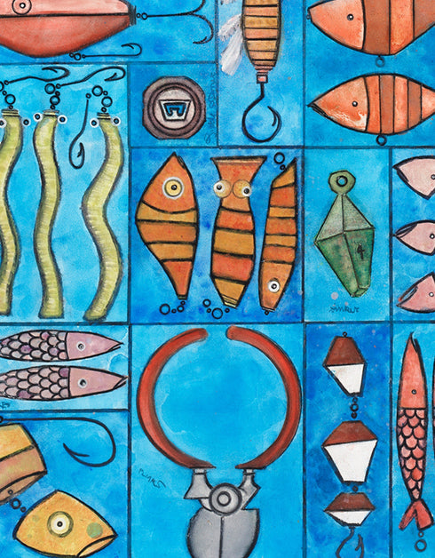 TACKLE BOX | framed giclee on canvas print