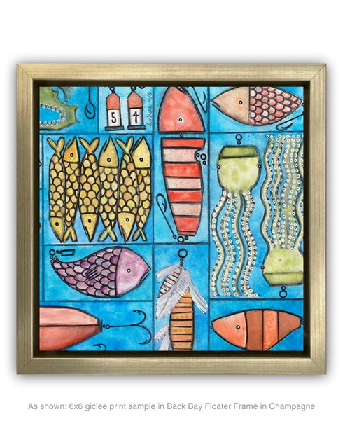 TACKLE BOX | framed giclee on canvas print