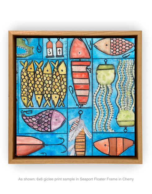 TACKLE BOX | framed giclee on canvas print