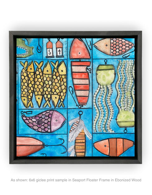 TACKLE BOX | framed giclee on canvas print