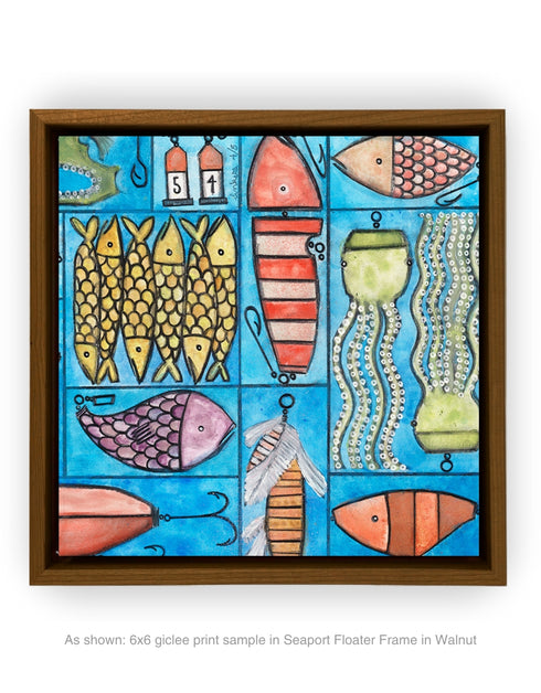 TACKLE BOX | framed giclee on canvas print