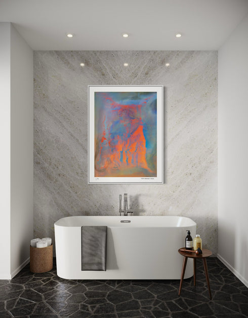 The Four Elements is a Limited Edition Print by Seth B. Minkin, with distinct colors and textures of earth, water, fire, and air, representing elemental forces.